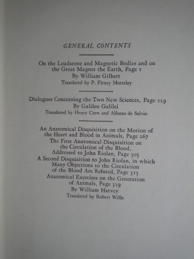 Tratados Científicos - William Gilbert/ Galileo Galilei/William Harvey