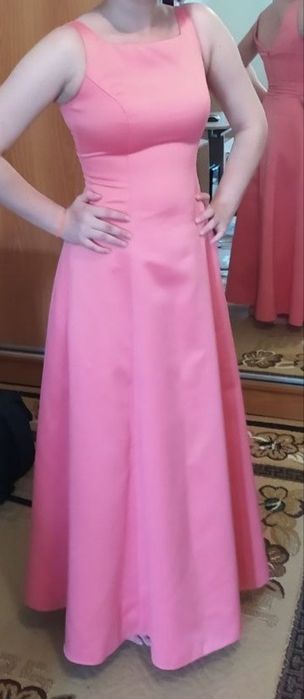 Платье праздничное, вечернее, шёлковое,