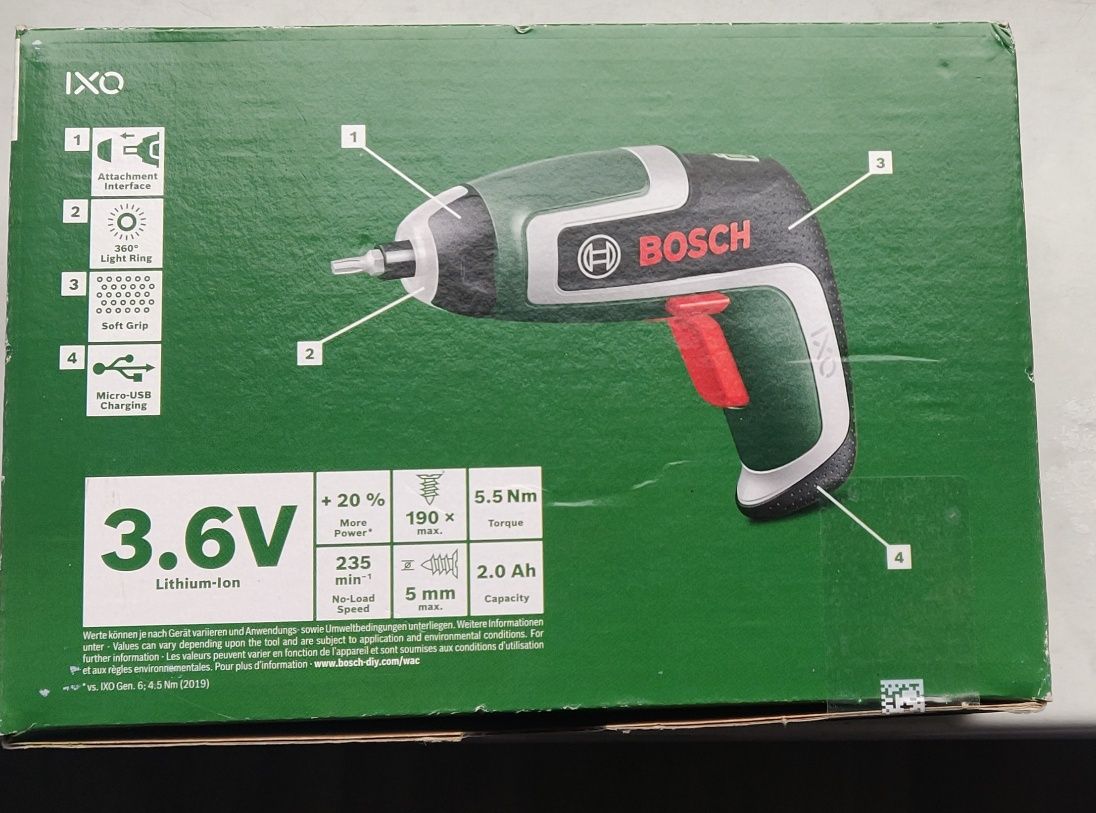 Аккумуляторная отвертка Bosch IXO (7-го поколения;
