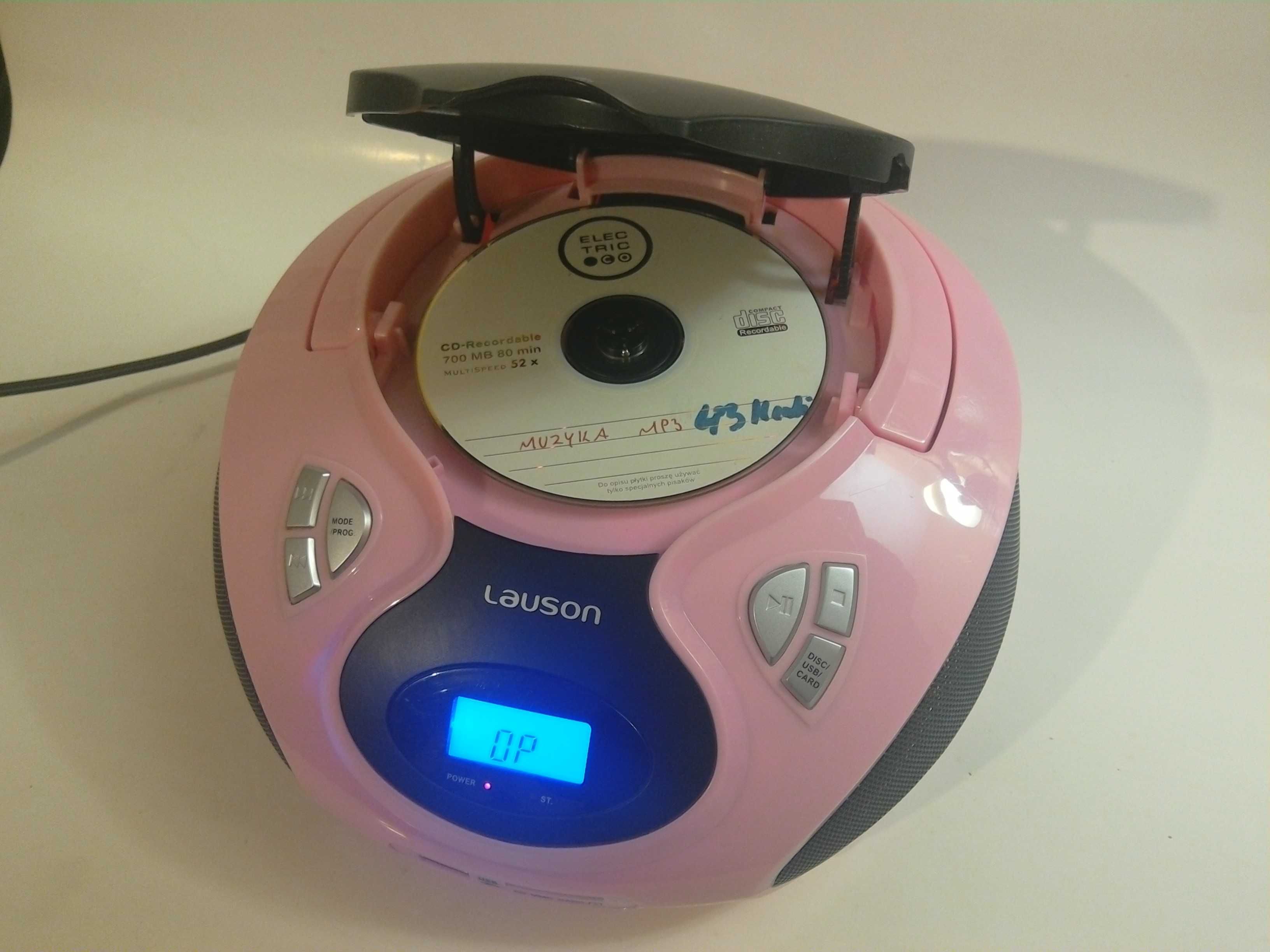 Boombox LAUSON CD MP3 SD Card USB radio z FM jak Nowy !!!