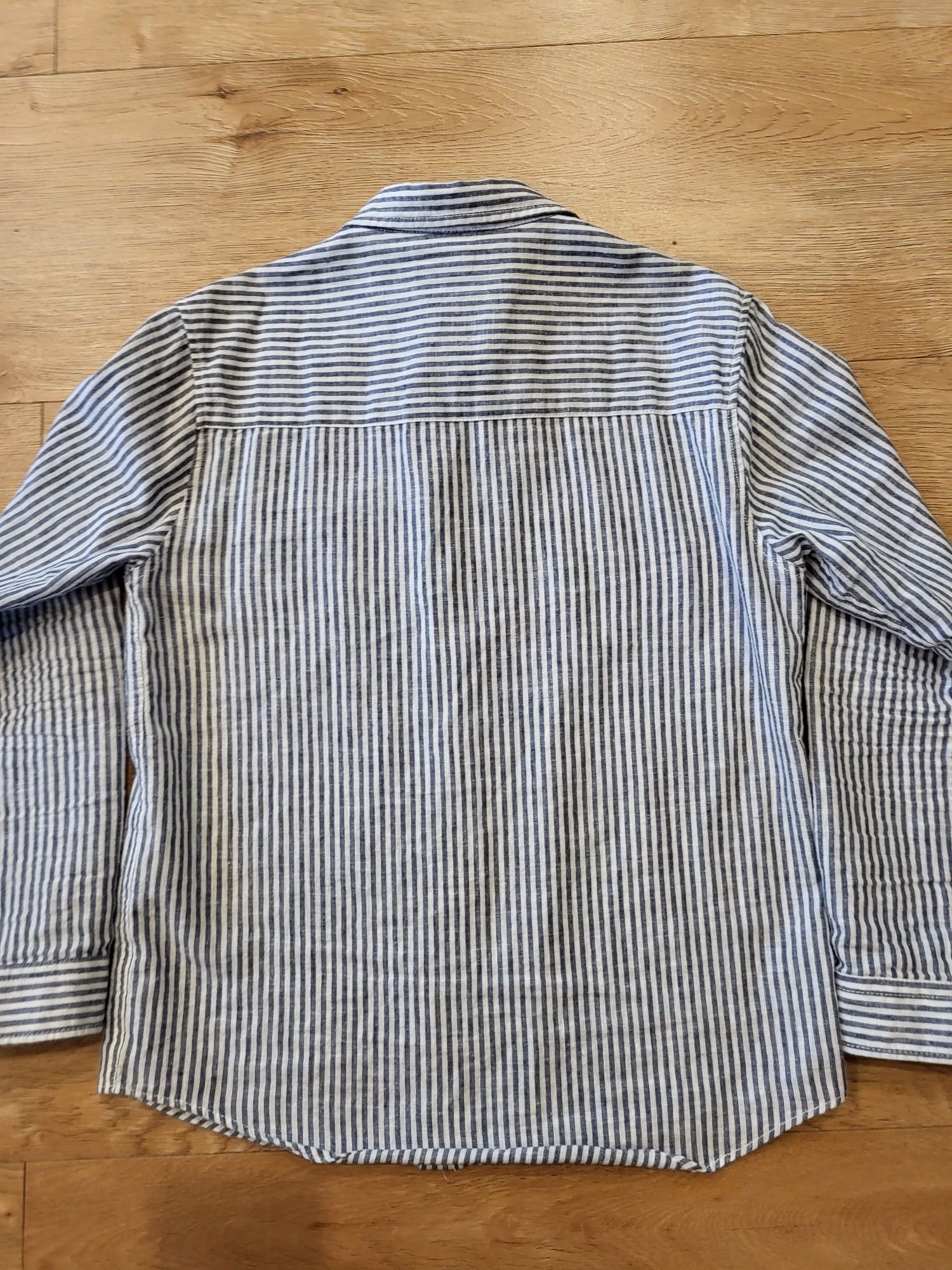 Zara 140 koszula paski casual wizytowa bawełna super stan