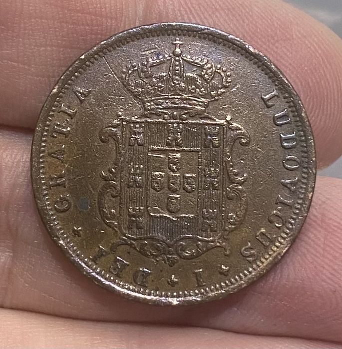 Moeda D LUIS I - V Reis 1874