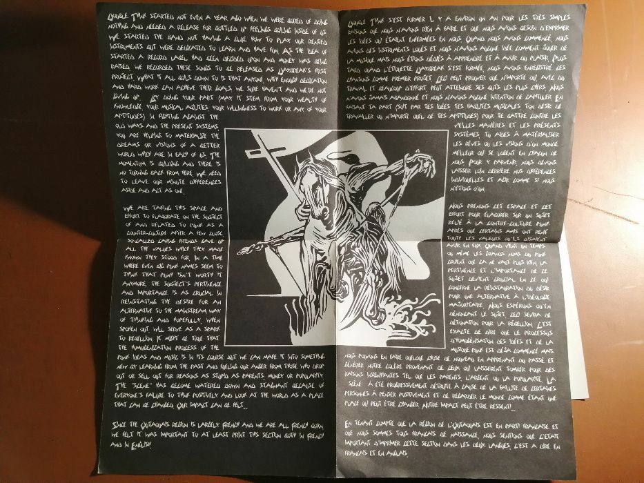 Double Think - The Scars EP 7" EX 1991 Crust Punk vinyl