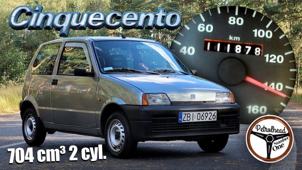 Fiat Cinquecento Oryginał*Zdrowy*Bez rdzy*OC i PT na rok*