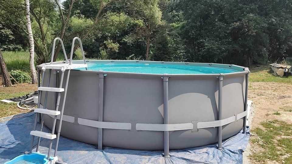 Basen stelażowy INTEX 480x480 wysokość 122 cm