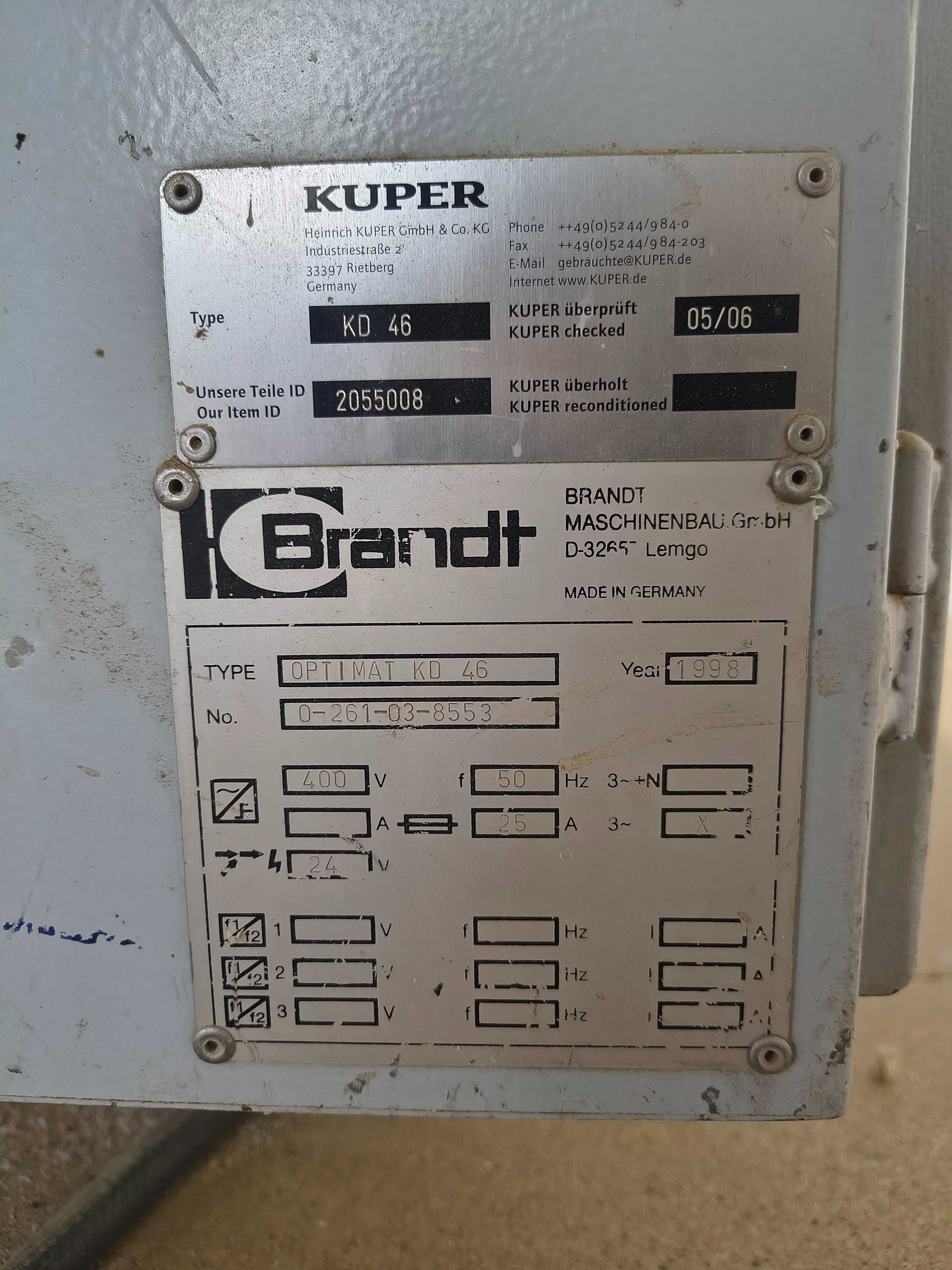 Okleiniarka Brandt kd46