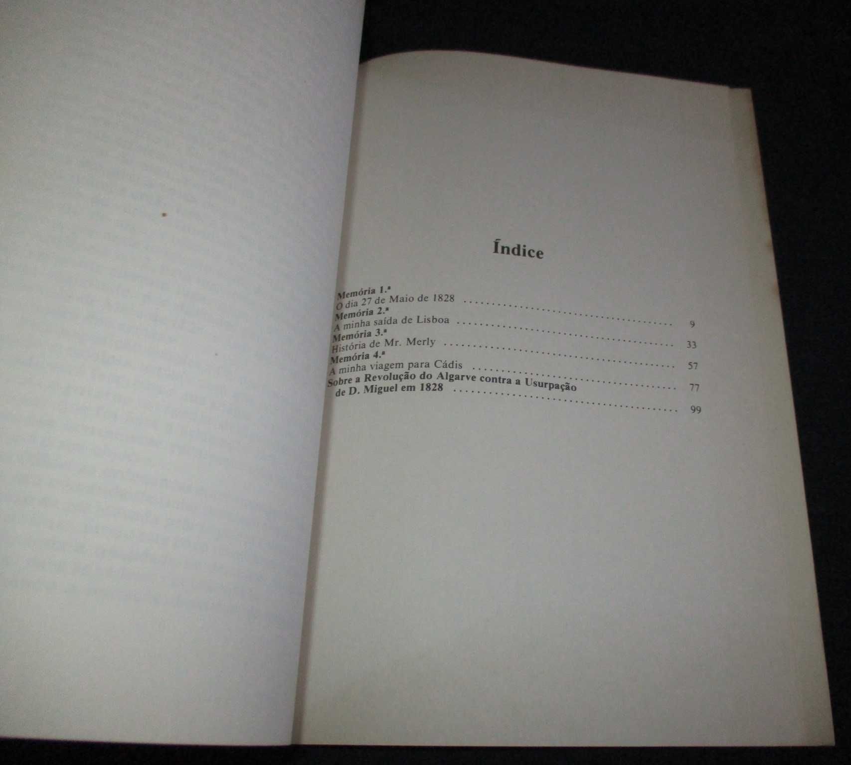 Livro Memórias de um preso emigrado pela usurpação de D. Miguel