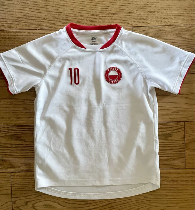 Koszulka sportowa 122/128 H&M piłka oddychająca