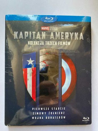 Film Kapitan Ameryka Trylogia (3BD) płyta Blu-ray