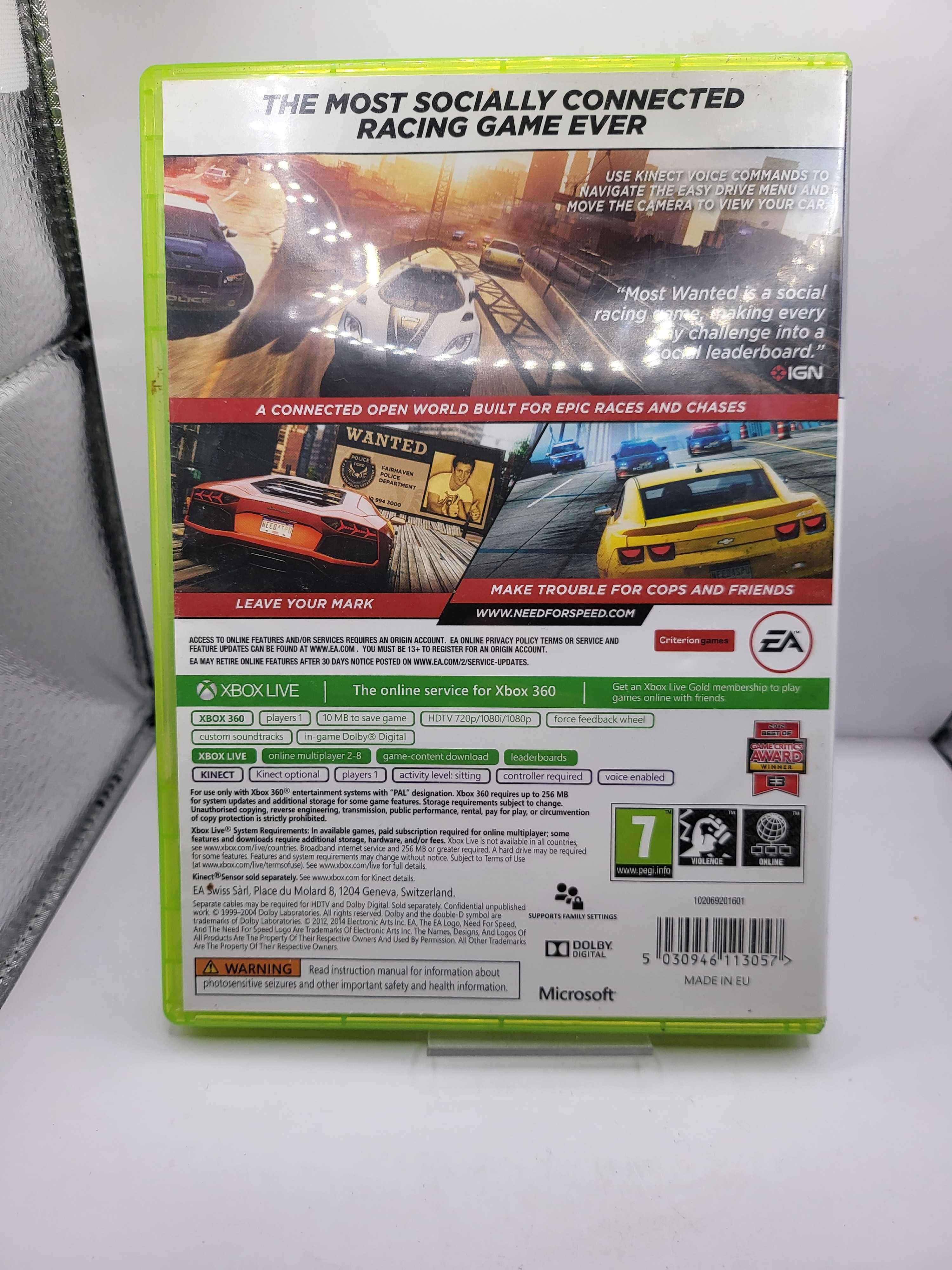 Need For Speed Most Wanted XBOX 360 Lombard Black Jack Sulechów