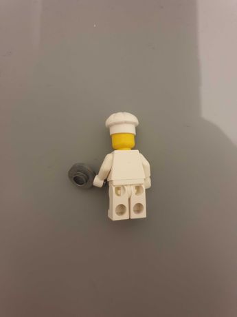 Lego figurka kucharz + platelnia