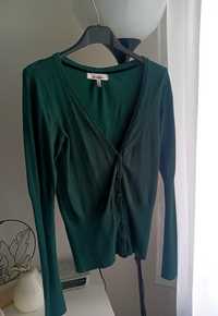 Sweter s 36 Bershka zielony ciemny