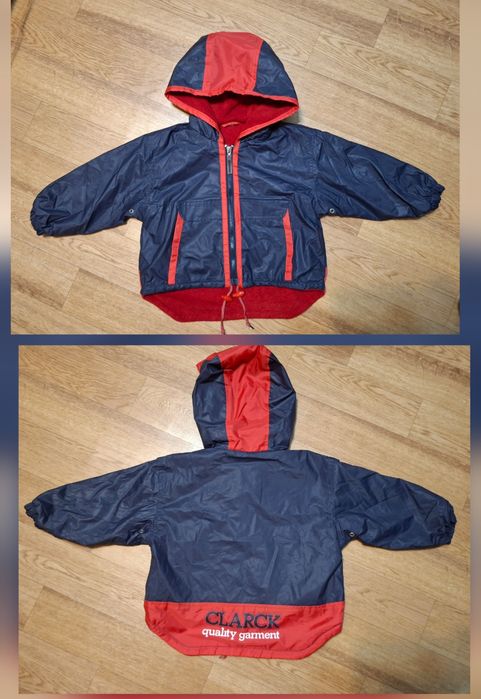 Куртка дитяча демі/тепла зима , на флісі, прорезинина водо- та вітро-в