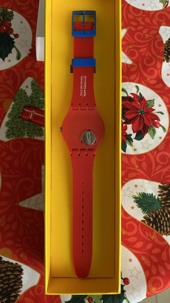 Relogio swatch simpsons - edição especial natal