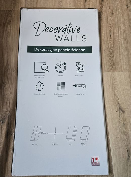 Panele ścienne SPC winylowe wodoodporne Calacatta Perla 120x60 cm