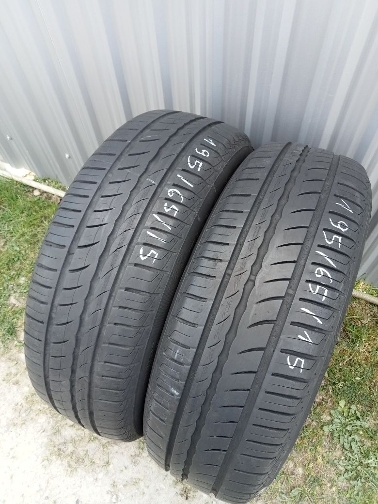 2x Opony Używane Letnie 195/65R15 Pirelli