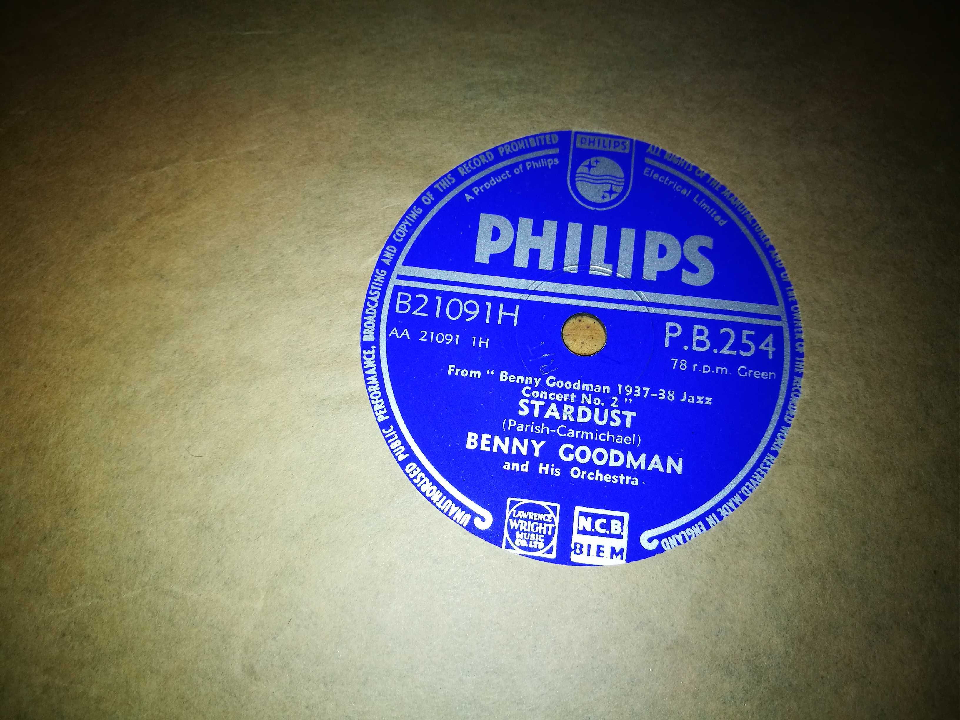 BENNY GOODMAN AND HIS ORCHES-Stardust/Caravan Ed IN - ANO 50-10'-78RPM