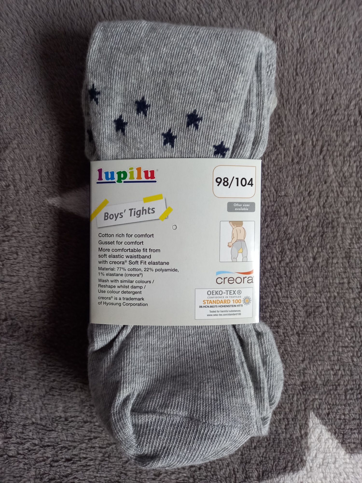 NOWE rajstopy rajtuzy dziecięce lupilu lidl gwiazdy gwiazdki 98 104