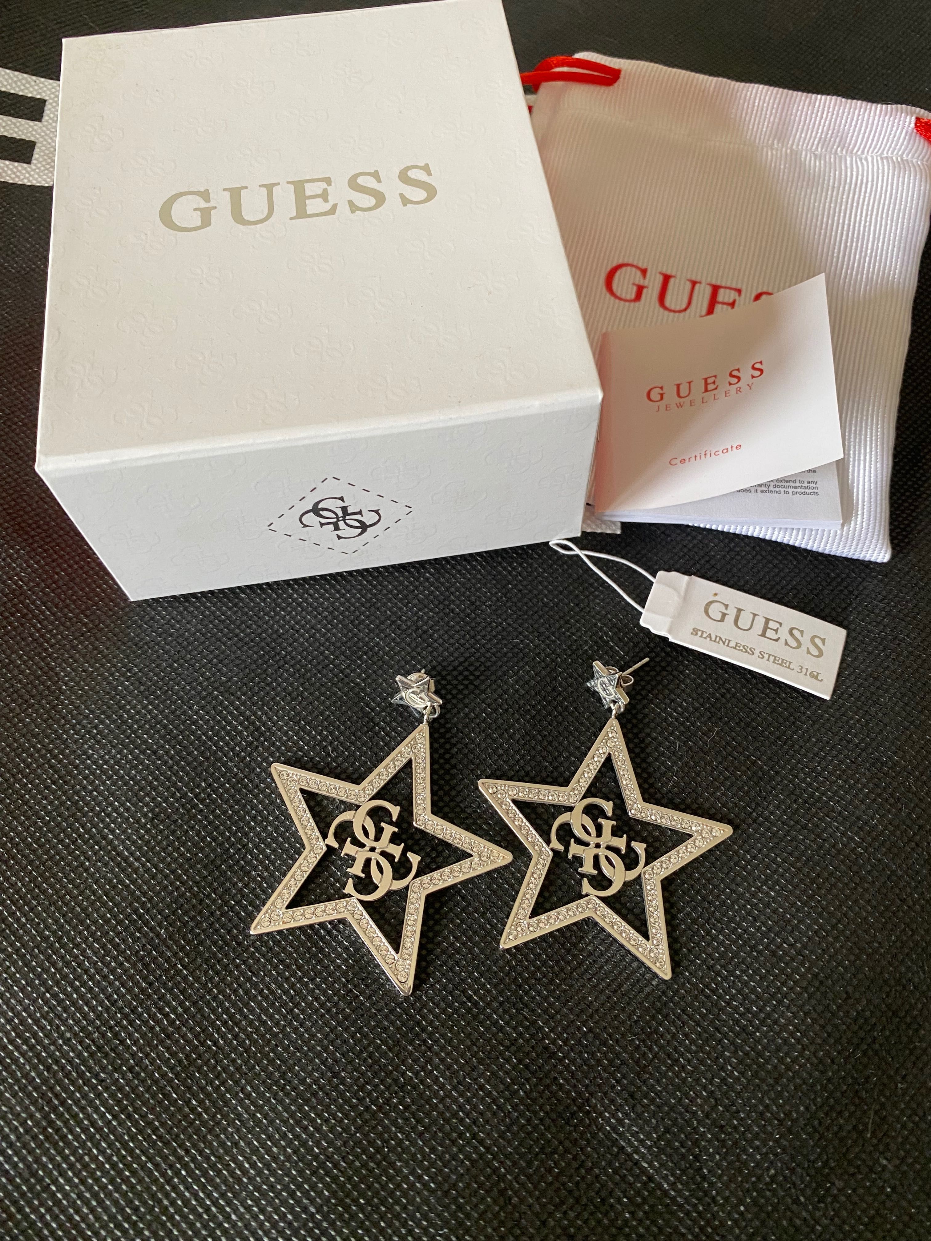 Brincos Guess com cristais