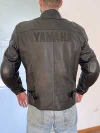 Casaco blusao pele mota yamaha