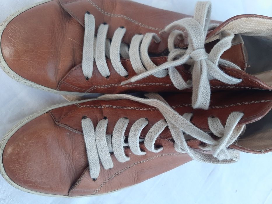 trzewiki za kostkę, brązowe, Paul green