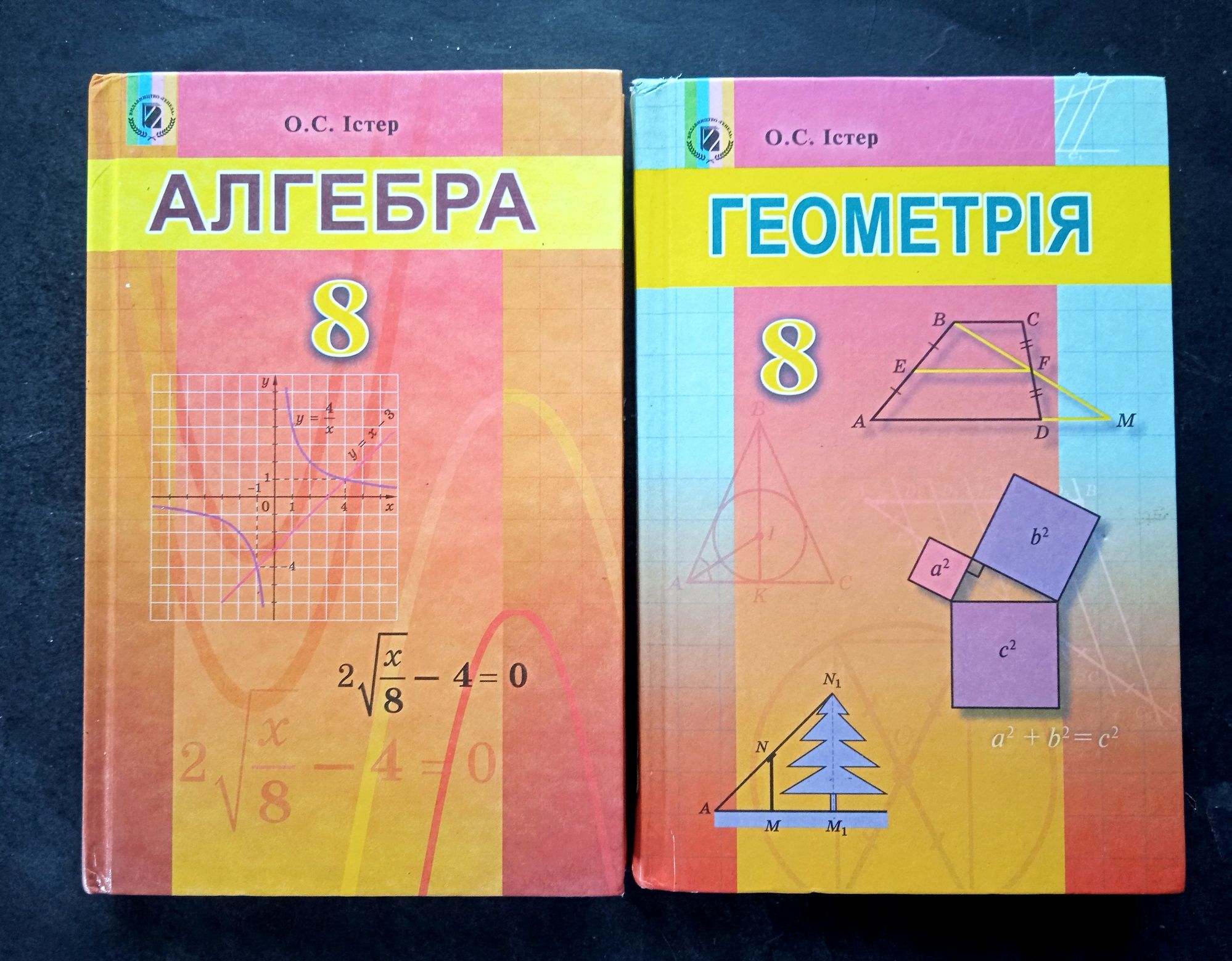 Підручники з алгебри і геометрії, 8 клас, Істер