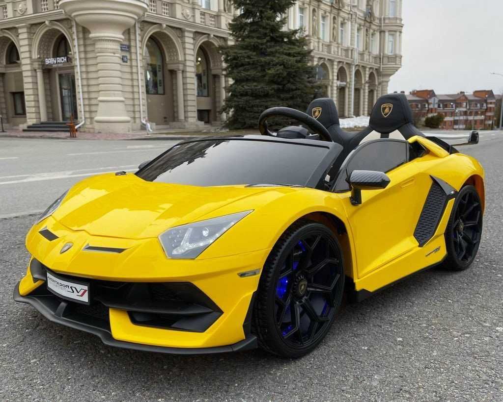 Auto na akumulator dla dziecka LAMBO DRIFT SVJ żółty 24V