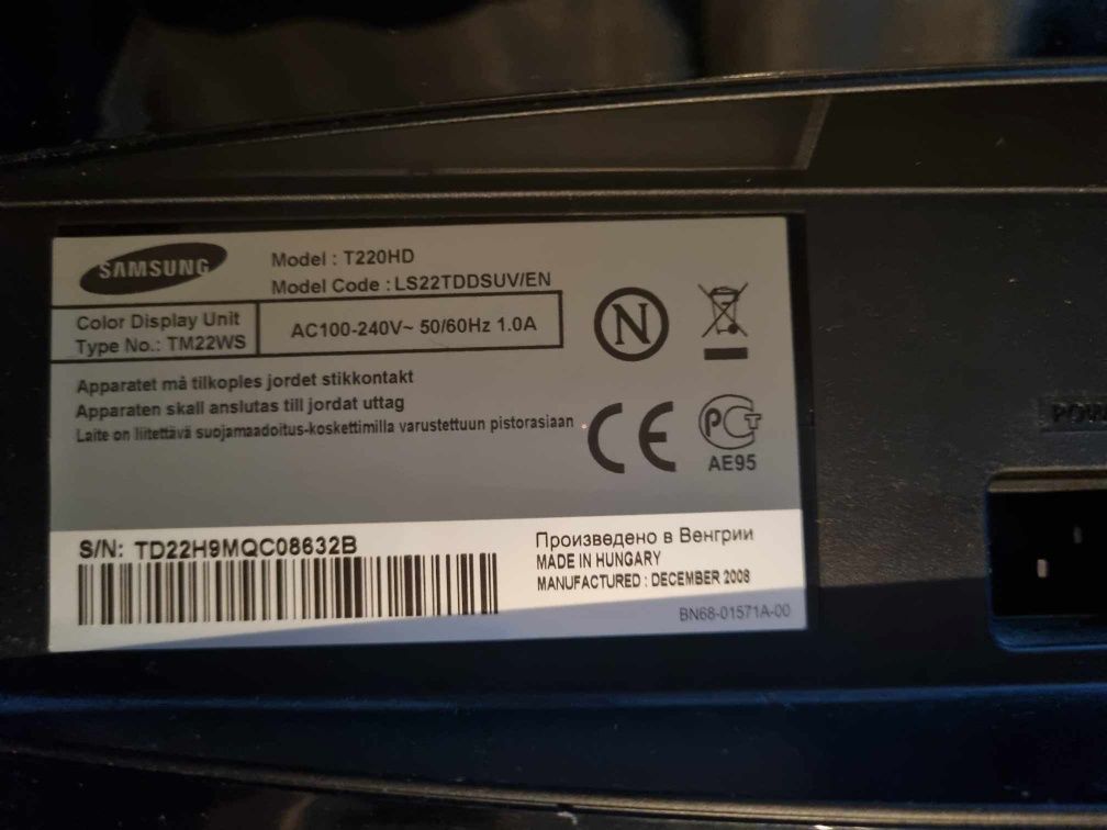 Samsung syncmaster T220HD