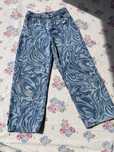 Szerokie jeansy we wzorki typu mom jeans boyfriend XS 34 H&M