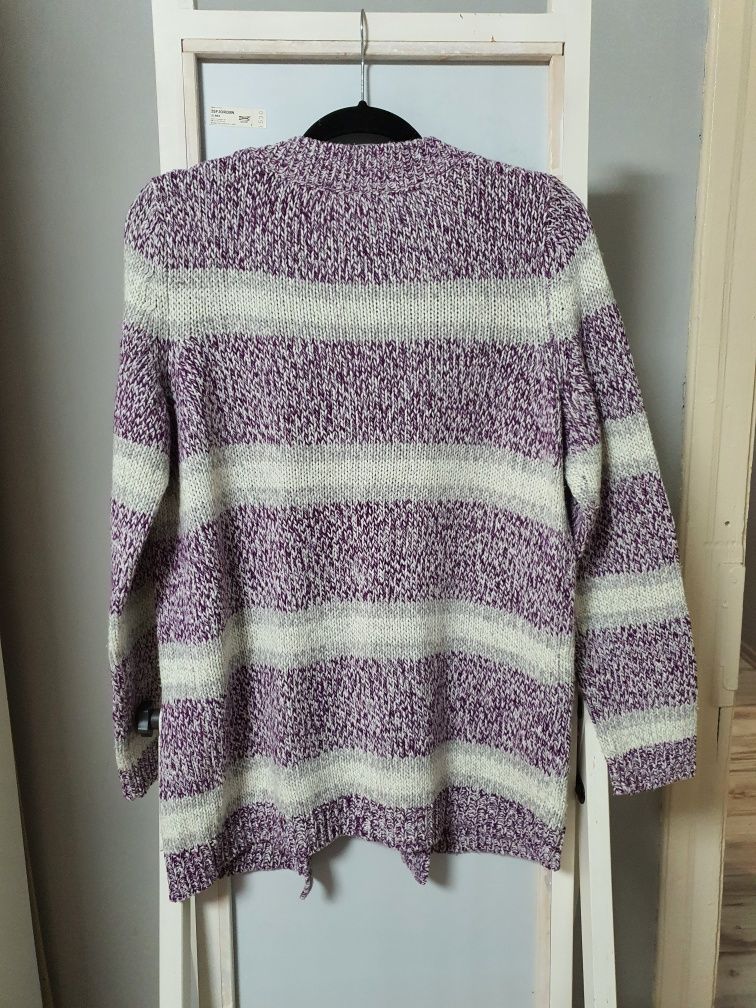 Fioletowy sweter Kardigan bpc Bonprix Collection 40 42 L xl