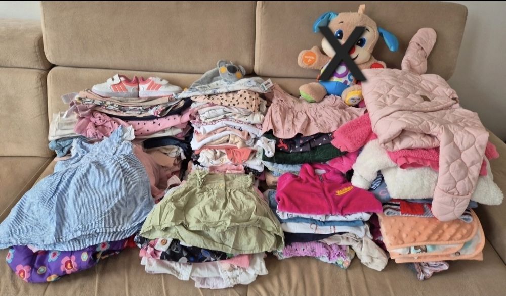 Mega paka ubranek dla dziewczynki 56-80