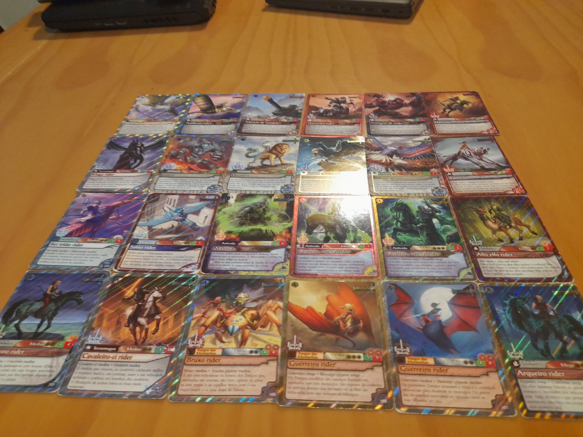 24 cartas especiais de fantastics rider