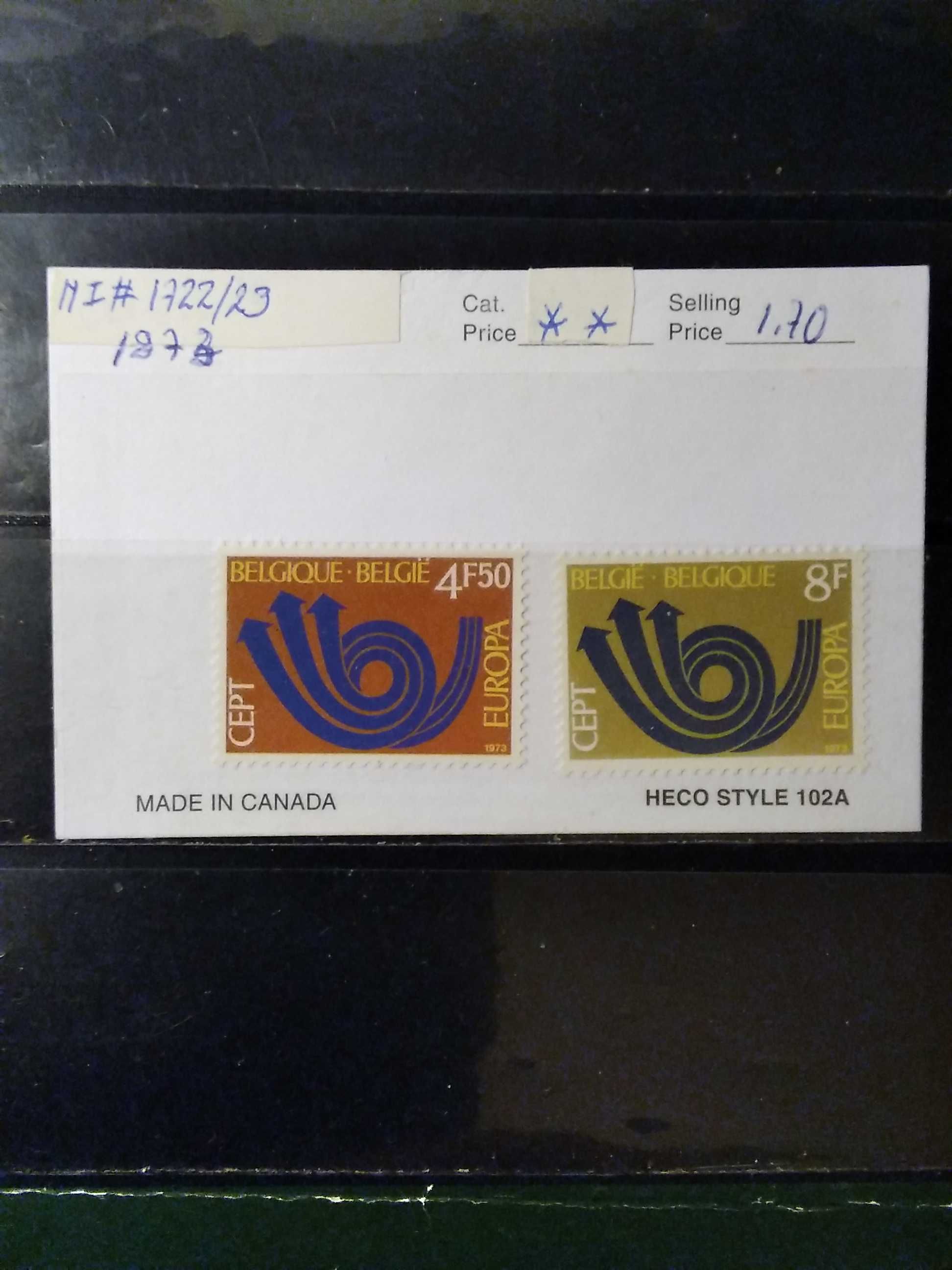 1973 Série Completa Europa CEPT Bélgica MNH **