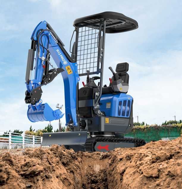 Mini escavadora nova 1.2 Ton com motor Kubota – Garantia incluída