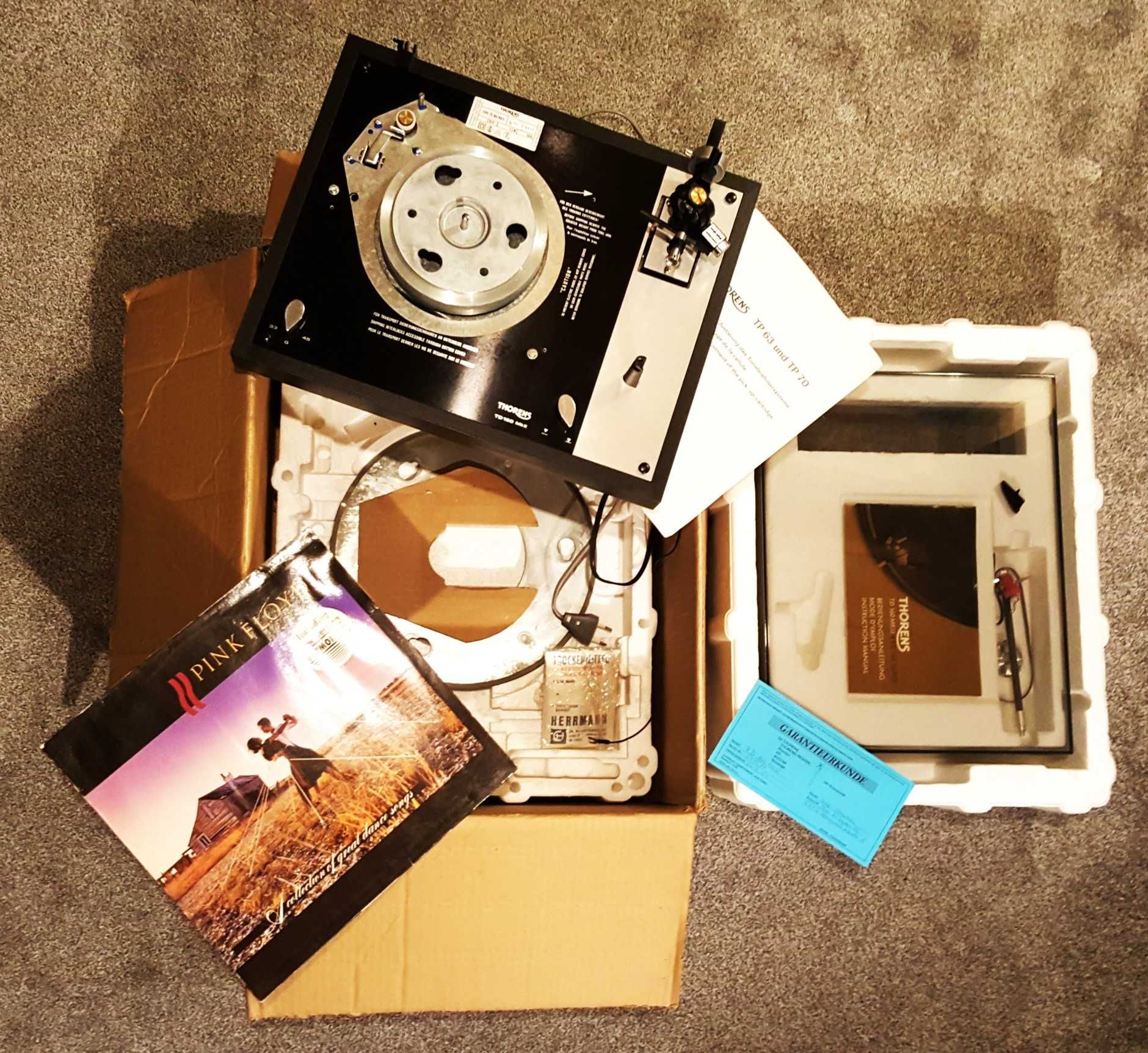 Gramofon Thorens TD 160 MK II / TD 166 idealny Satin Mc117 Z
