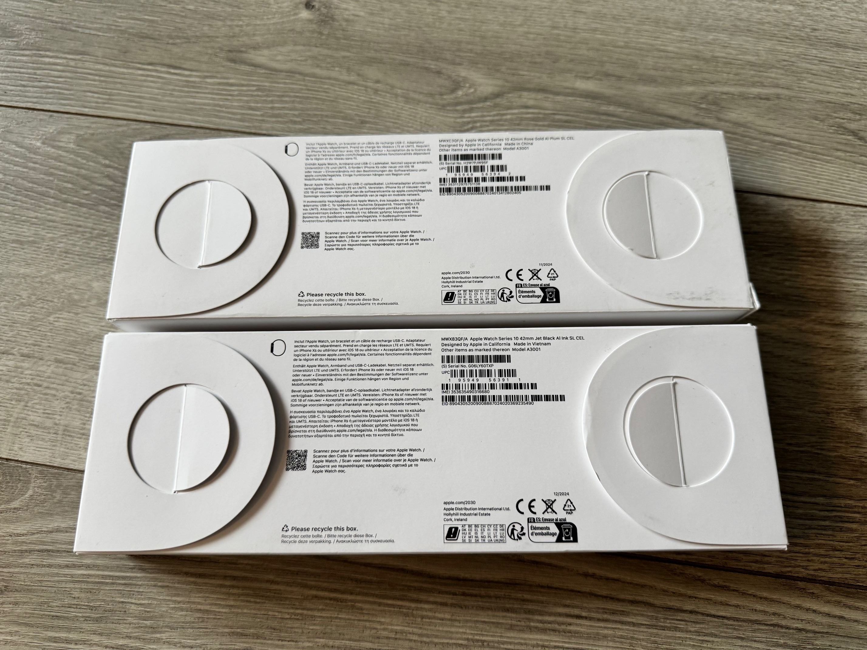 Nowy Apple Watch 10 42mm GPS + Cellular Jet Black, pasek S/L
