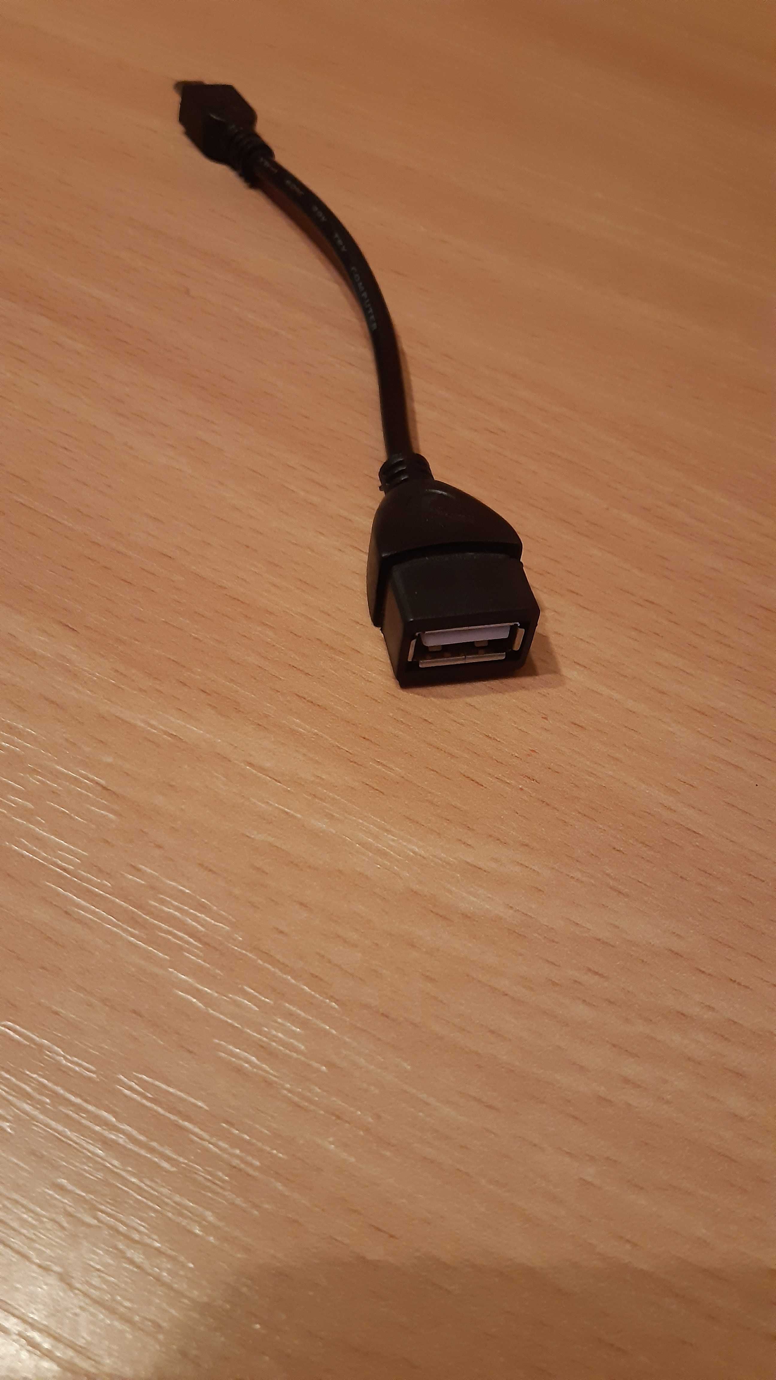 NOWY adapter wyj. micro usb - wej. USB