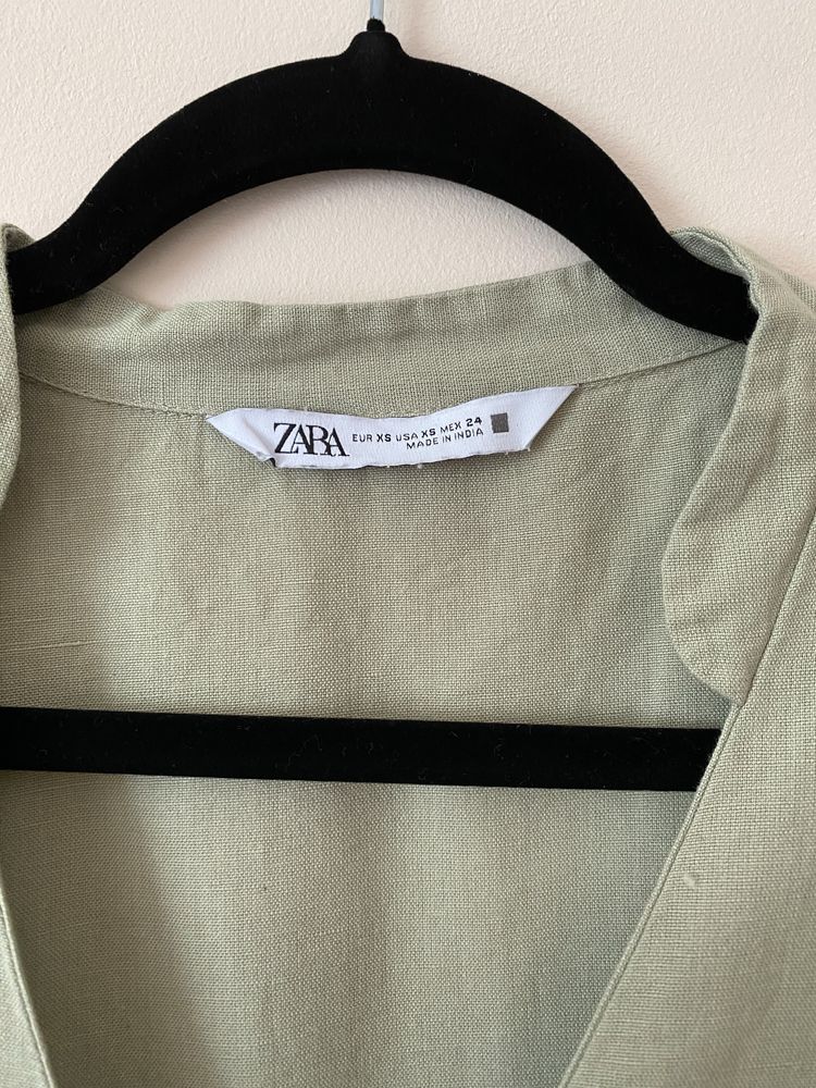Лляна блуза ZARA, ідеальна