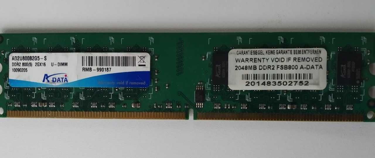 Продам DIMM PC2-6400 CL5 DDR2-800-2GB CL6 Intel/AMDоптом