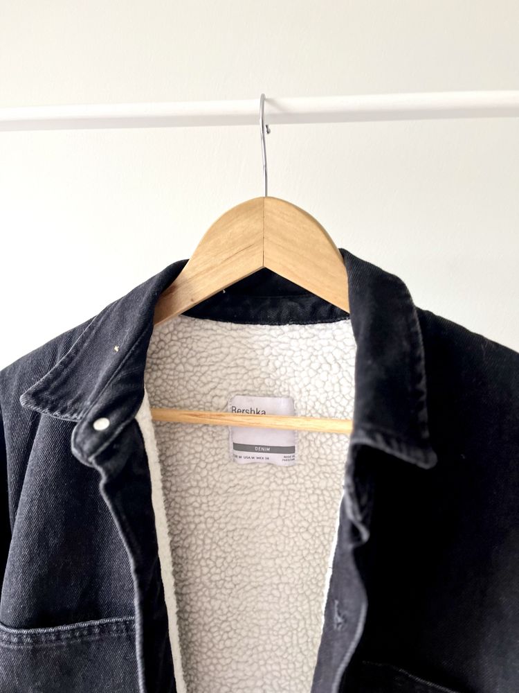 Ocieplana kurtka jeansowa katana sherpa