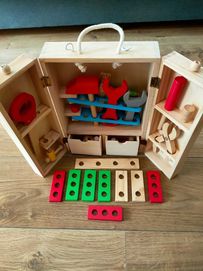 Narzędzia dla dzieci - Zestaw drewnianych narzędzi dla dzieci