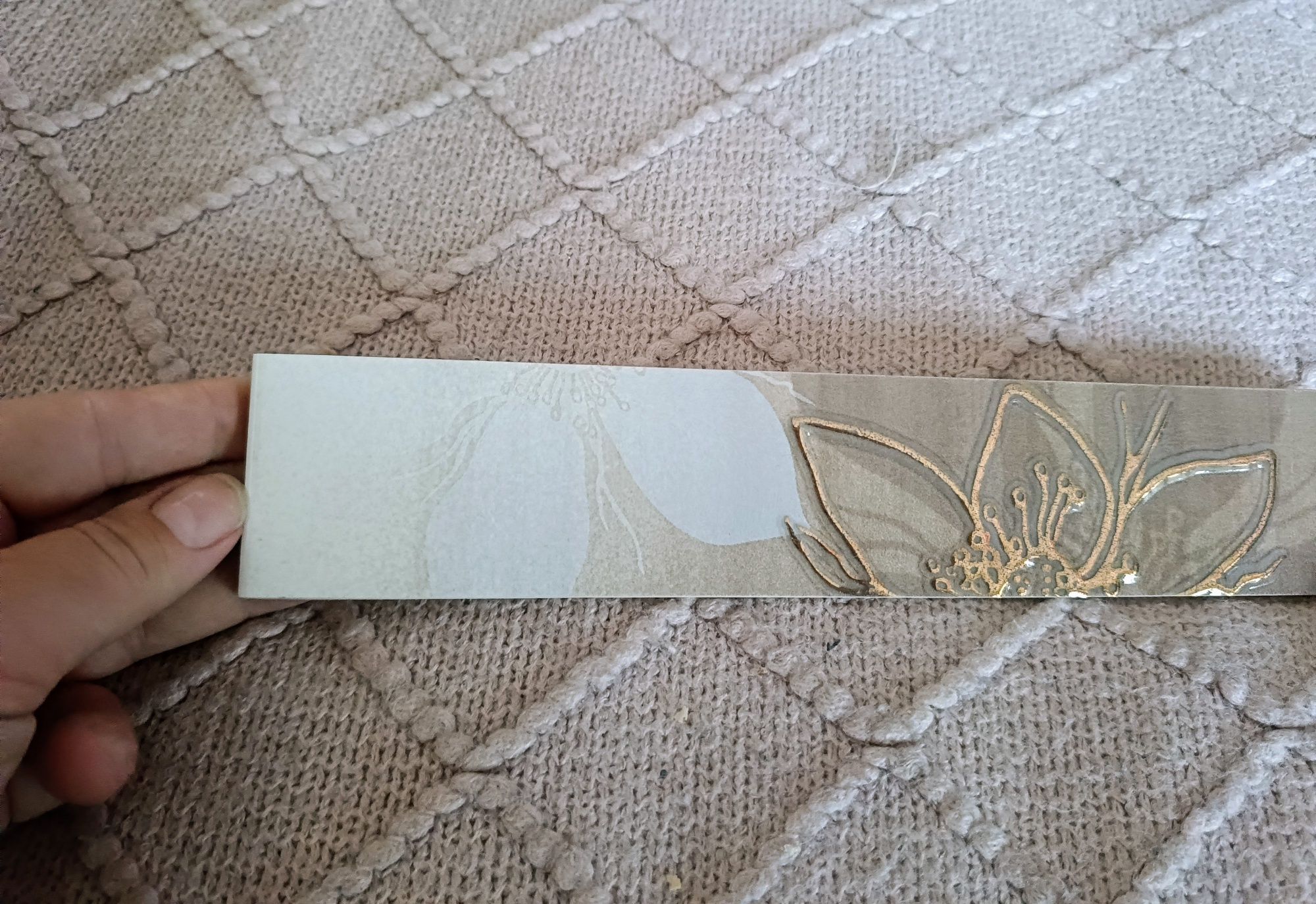 śliczne DEKORY ścienne listwa wykończeniowa 5 x 25 cm płytki 20 sztuk