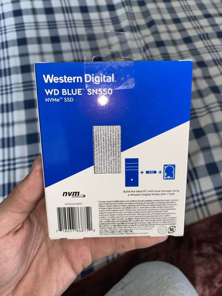 Vendo Disco SSD Western Digital Blue 500GB COMO NOVO
