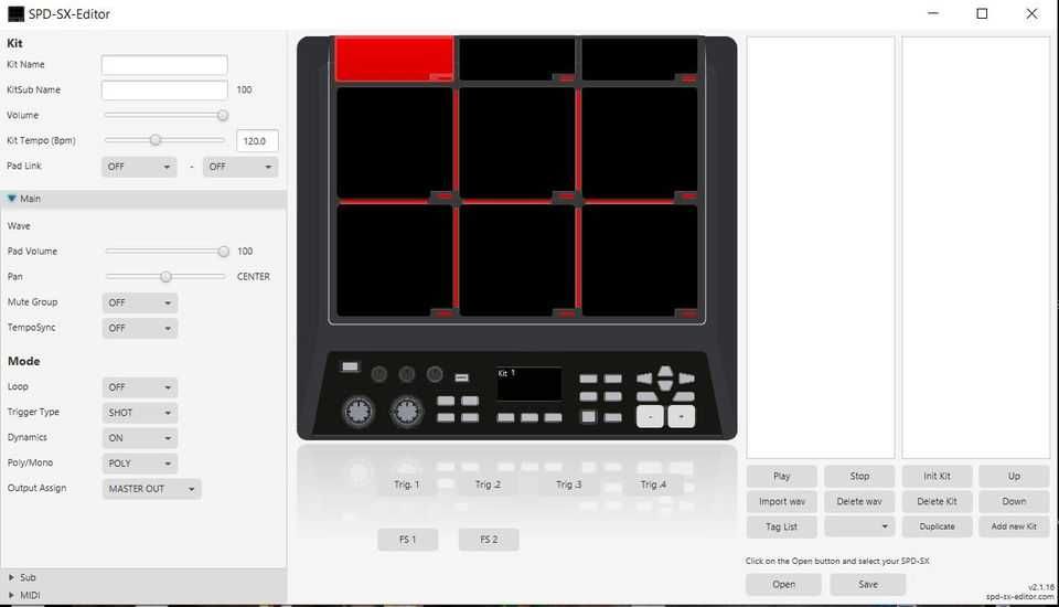 Sampler Roland SPD SX Edycja Specjalna