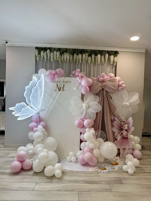 Ścianka balonowa na urodziny, chrzest,