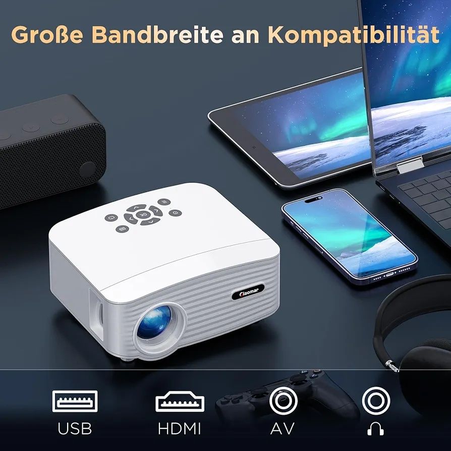 Mini przenośny projektor Giaomar C6 HD Nowy