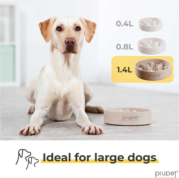 Миска для собак PiuPet®  0,8л можна мити в посудомийній машині