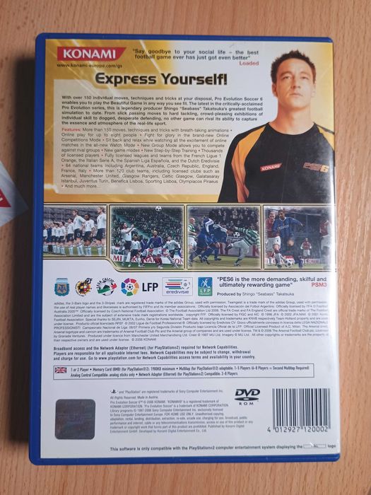 Pro Eolution Soccer 6 PS2 angielska komplet (Wisla, Legia)