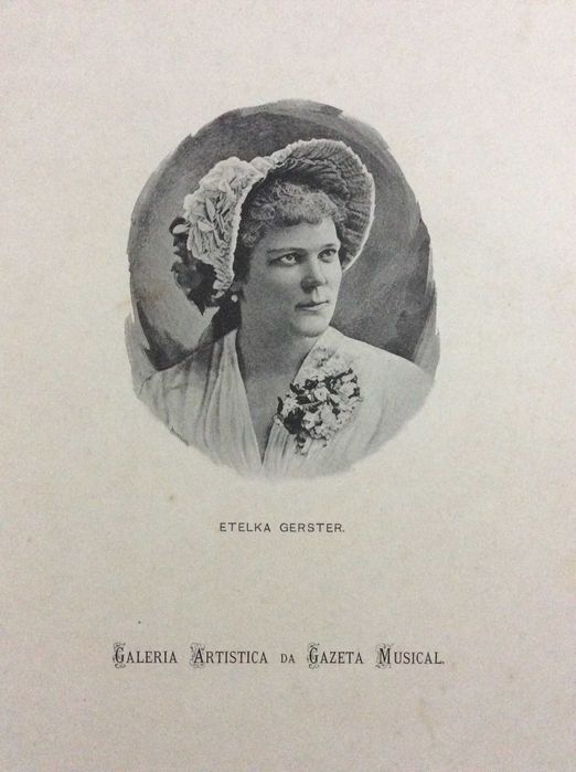 Galeria artistica da gazeta musical. Litograf. do século XIX. Lote 3