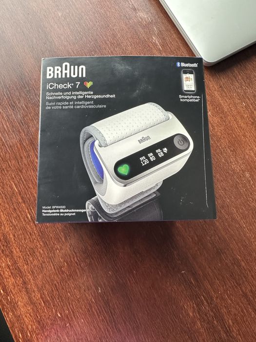 Ciśnieniomierz BRAUN iCheck 7 – Bluetooth, nadgarstkowy, inteligentny